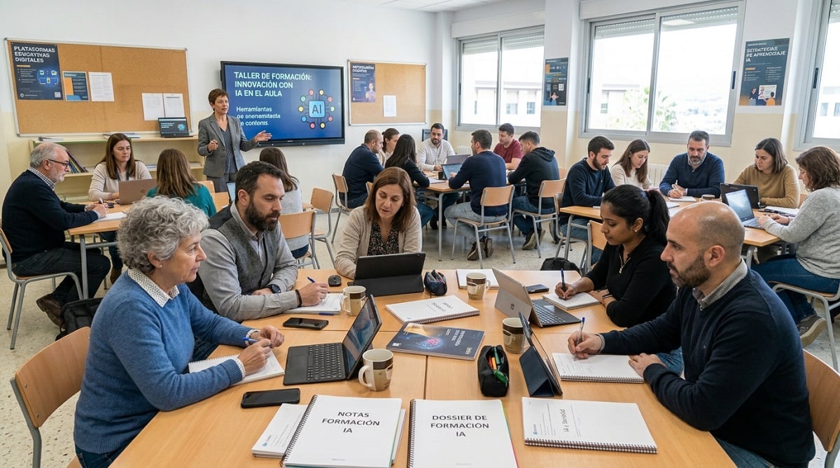 reto de la IA en las aulas formación