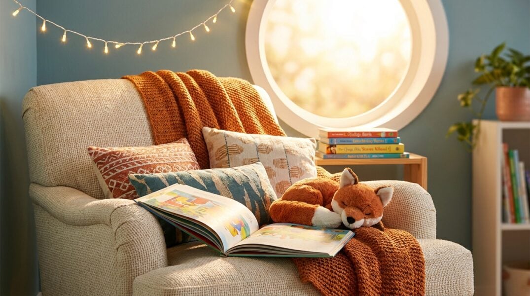 rincón de lectura para niños